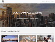 Tablet Screenshot of daroncampbellcoaching.com